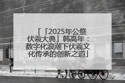 「2025年公祭伏羲大典」韩高年：数字化浪潮下伏羲文化传承的创新之道
