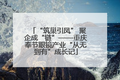 “筑巢引凤” 聚企成“链”——重庆奉节眼镜产业“从无到有”成长记