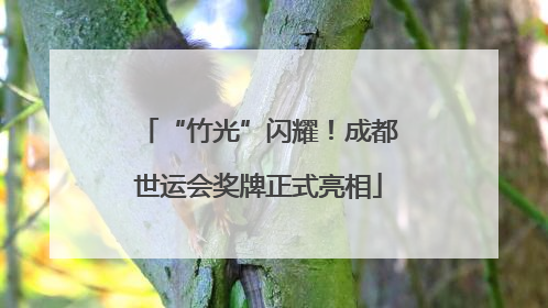 “竹光”闪耀！成都世运会奖牌正式亮相
