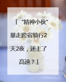 “精神小伙”暴走跨省骑行2天2夜，还上了高速？