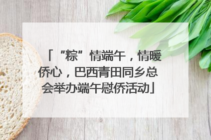 “粽”情端午，情暖侨心，巴西青田同乡总会举办端午慰侨活动