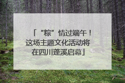 “粽”情过端午！这场主题文化活动将在四川蓬溪启幕