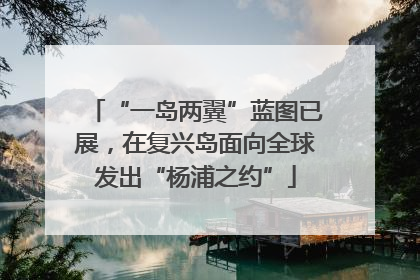“一岛两翼”蓝图已展，在复兴岛面向全球发出“杨浦之约”