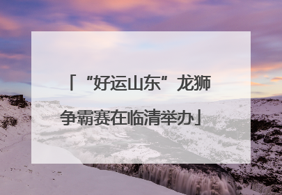 “好运山东”龙狮争霸赛在临清举办