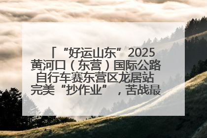 “好运山东”2025黄河口（东营）国际公路自行车赛东营区龙居站 完美“抄作业”，苦战最后时刻黄衫易主