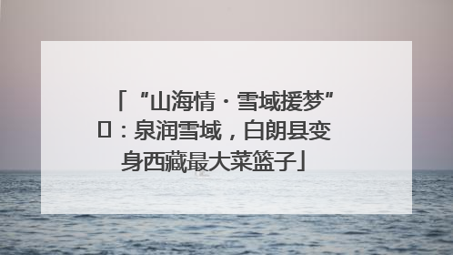 “山海情・雪域援梦”⑪：泉润雪域，白朗县变身西藏最大菜篮子
