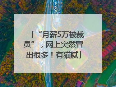 “月薪5万被裁员”，网上突然冒出很多！有猫腻