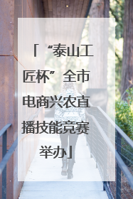 “泰山工匠杯”全市电商兴农直播技能竞赛举办