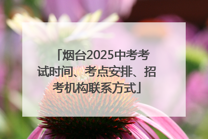 烟台2025中考考试时间、考点安排、招考机构联系方式