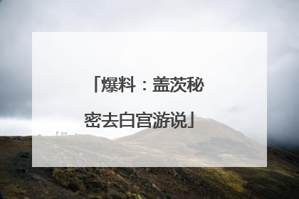 爆料：盖茨秘密去白宫游说