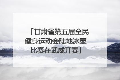 甘肃省第五届全民健身运动会陆地冰壶比赛在武威开赛