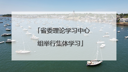 省委理论学习中心组举行集体学习
