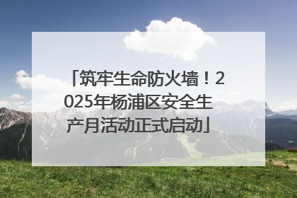 筑牢生命防火墙！2025年杨浦区安全生产月活动正式启动