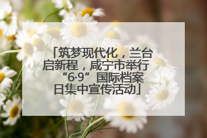 筑梦现代化，兰台启新程，咸宁市举行“6·9”国际档案日集中宣传活动