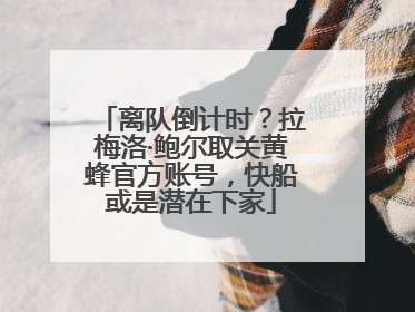 离队倒计时？拉梅洛·鲍尔取关黄蜂官方账号，快船或是潜在下家