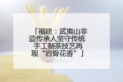 福建：武夷山非遗传承人坚守传统 手工制茶技艺再现“岩骨花香”