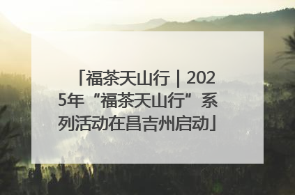福茶天山行｜2025年“福茶天山行”系列活动在昌吉州启动