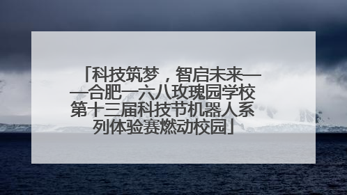 科技筑梦，智启未来——合肥一六八玫瑰园学校第十三届科技节机器人系列体验赛燃动校园