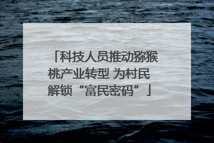 科技人员推动猕猴桃产业转型 为村民解锁“富民密码”