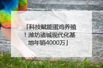 科技赋能蛋鸡养殖！潍坊诸城现代化基地年销4000万