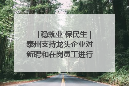 稳就业 保民生｜泰州支持龙头企业对新聘和在岗员工进行实训——到岗就能用 用了就见效