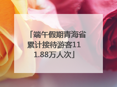 端午假期青海省累计接待游客111.88万人次