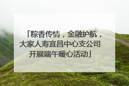 粽香传情，金融护航，大家人寿宜昌中心支公司开展端午暖心活动