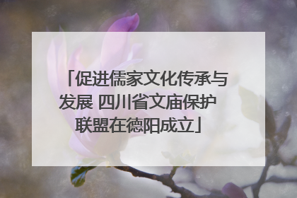 促进儒家文化传承与发展 四川省文庙保护联盟在德阳成立