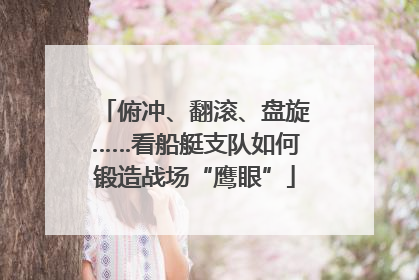 俯冲、翻滚、盘旋……看船艇支队如何锻造战场“鹰眼”