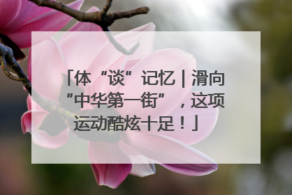 体“谈”记忆｜滑向“中华第一街”，这项运动酷炫十足！