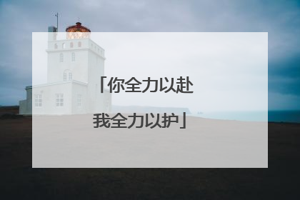 你全力以赴 我全力以护