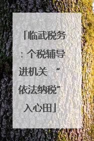 临武税务：个税辅导进机关 “依法纳税”入心田