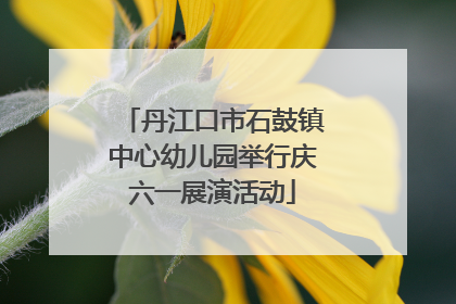 丹江口市石鼓镇中心幼儿园举行庆六一展演活动