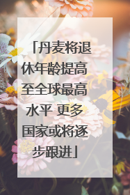 丹麦将退休年龄提高至全球最高水平 更多国家或将逐步跟进
