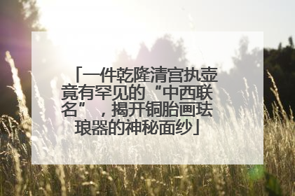 一件乾隆清宫执壶竟有罕见的“中西联名”，揭开铜胎画珐琅器的神秘面纱