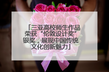 三亚高校师生作品荣获“伦敦设计奖”银奖，展现中国传统文化创新魅力