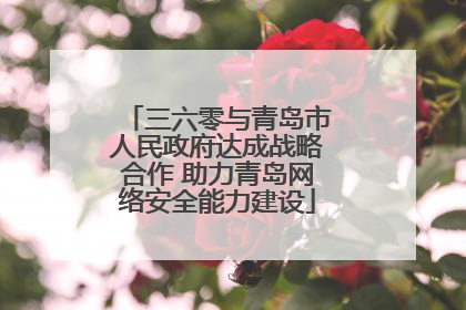 三六零与青岛市人民政府达成战略合作 助力青岛网络安全能力建设