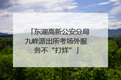 东湖高新公安分局九峰派出所考场外服务不“打烊”