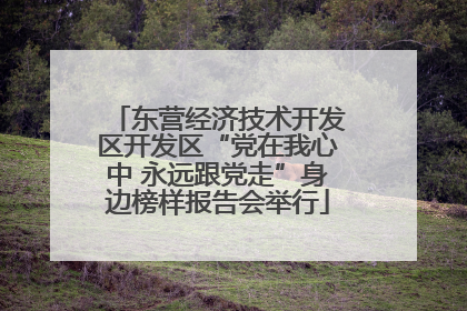 东营经济技术开发区开发区“党在我心中 永远跟党走”身边榜样报告会举行