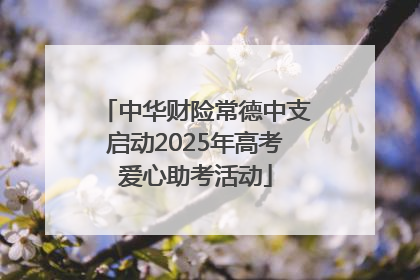 中华财险常德中支启动2025年高考爱心助考活动