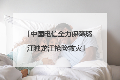中国电信全力保障怒江独龙江抢险救灾