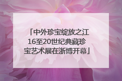 中外珍宝绽放之江 16至20世纪典藏珍宝艺术展在浙博开幕