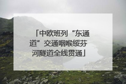 中欧班列“东通道”交通咽喉绥芬河隧道全线贯通