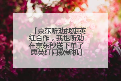 京东听劝找惠英红合作，我也听劝在京东秒送下单了惠英红同款新机