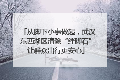 从脚下小事做起，武汉东西湖区清除“绊脚石”让群众出行更安心