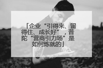 企业“引得来、留得住、成长好”，普陀“营商引力场”是如何炼就的