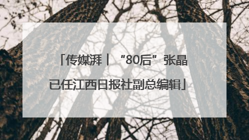 传媒湃︱“80后”张晶已任江西日报社副总编辑