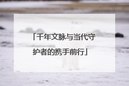 千年文脉与当代守护者的携手前行