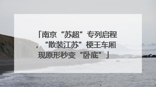 南京“苏超”专列启程，“散装江苏”梗王车厢现原形秒变“卧底”