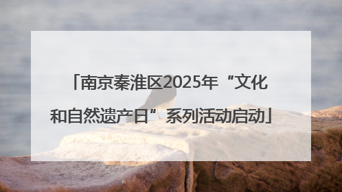 南京秦淮区2025年“文化和自然遗产日”系列活动启动